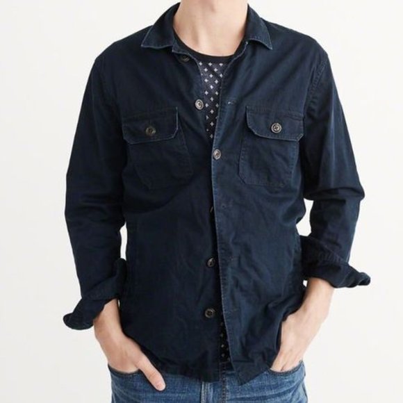 Abercrombie Fitch Mens Military Shirt